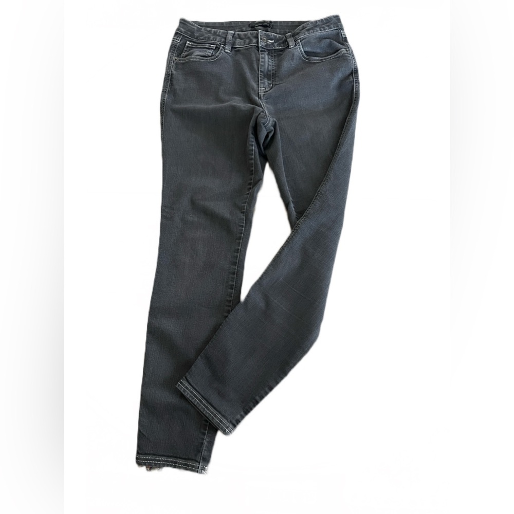 PRANA Gray Organic Cotton High Rise Stretchy Denim Skinny Jeans 10/30 33x29
